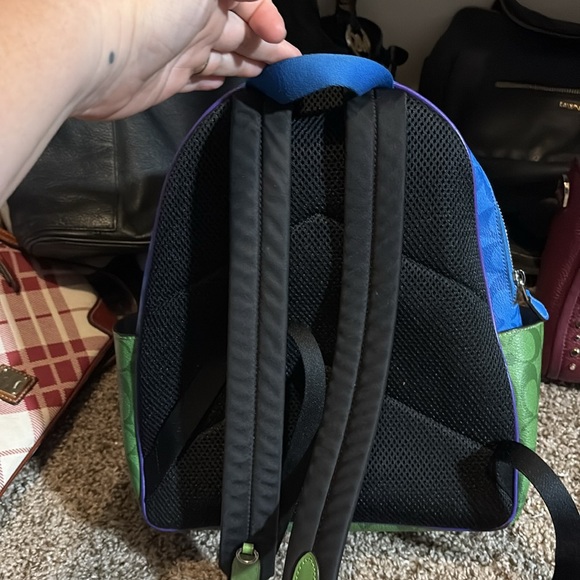 COACH Color Block Court Backpack - Picture 2 of 9